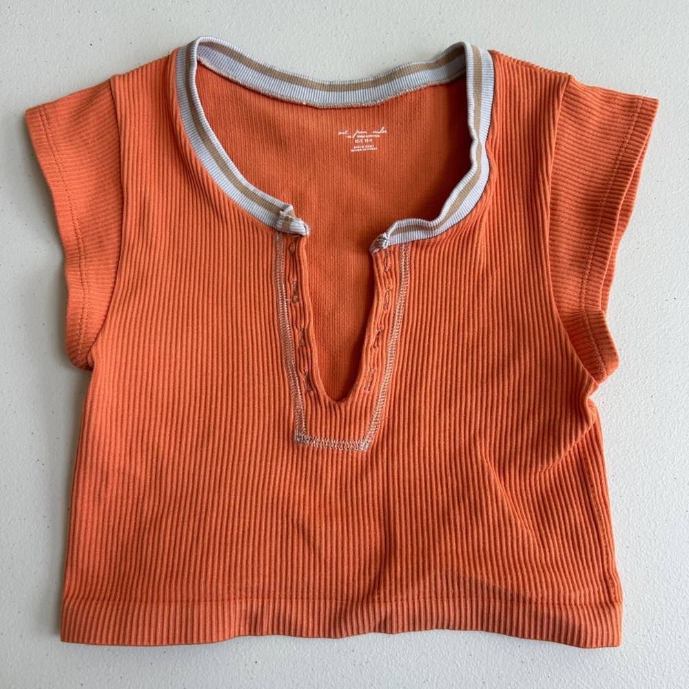 Urban Outfitters Vibrant Orange Kids Tee